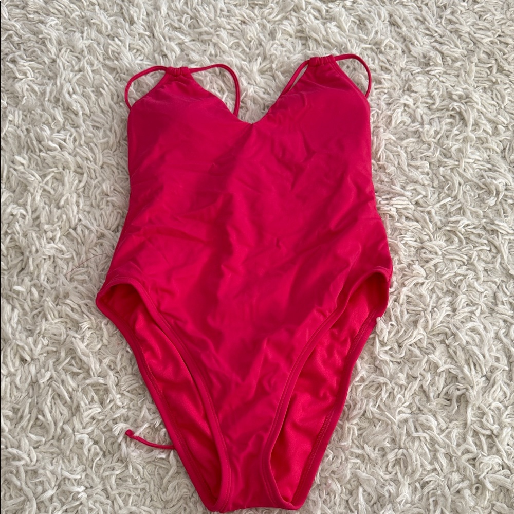 Shade & Shore Women's Pink One Piece Swimsuit